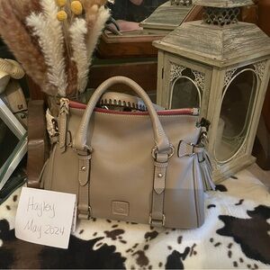 Dooney and Bourke Sorrento Satchel- light taupe